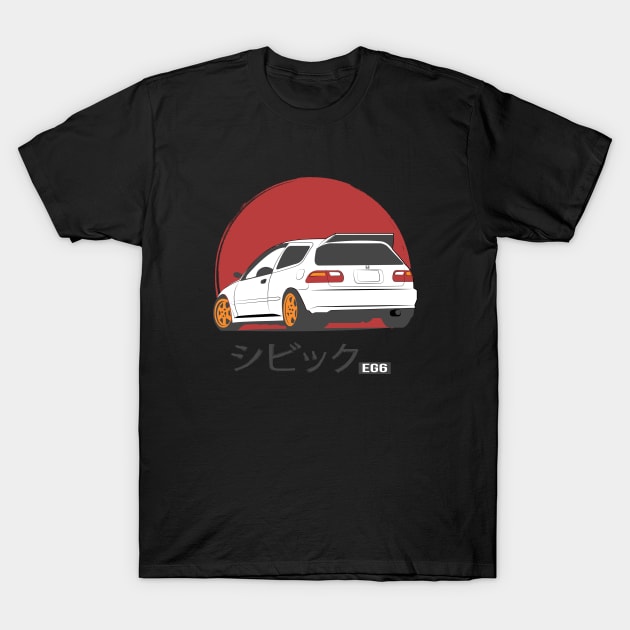 Honda Civic EG Japan T-Shirt by AliceEye555